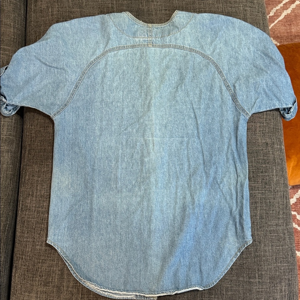 🌸 Vintage BINGO! BINGO! Denim Embellished Western Shirt — Made in USA - Picture 2 of 6